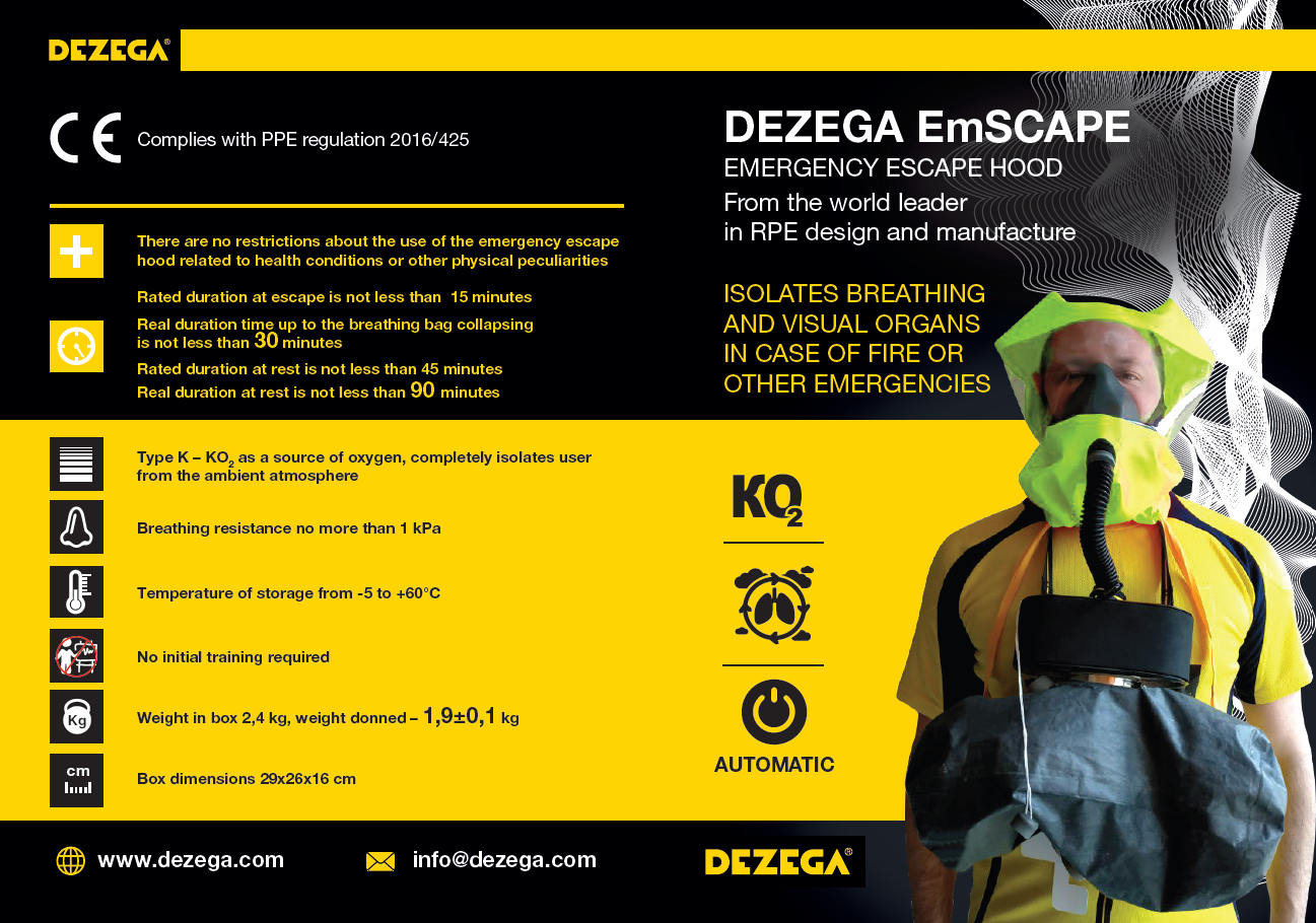 Emergency Escape Hoods Solution for HighRise Buildings & Care Homes